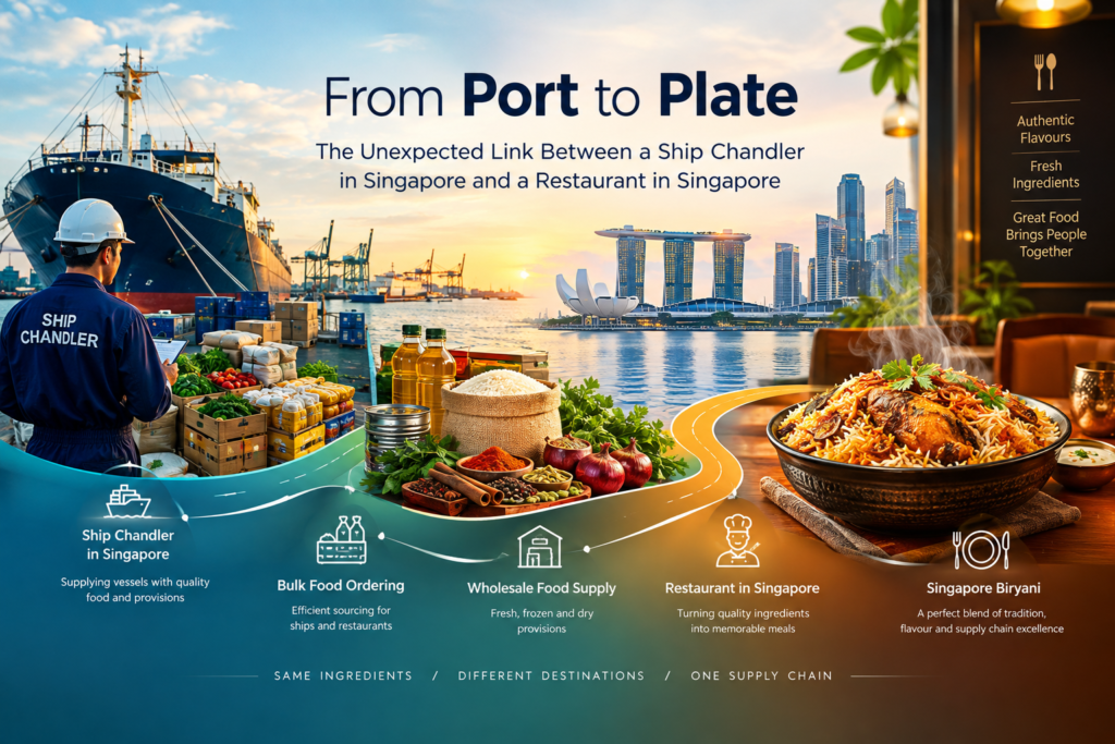 From Port to Plate: The Unexpected Link Between a Ship Chandler in Singapore and a Restaurant in Singapore