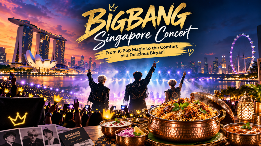 BIGBANG Singapore Concert: From K-Pop Magic to the Comfort of a Delicious Biryani